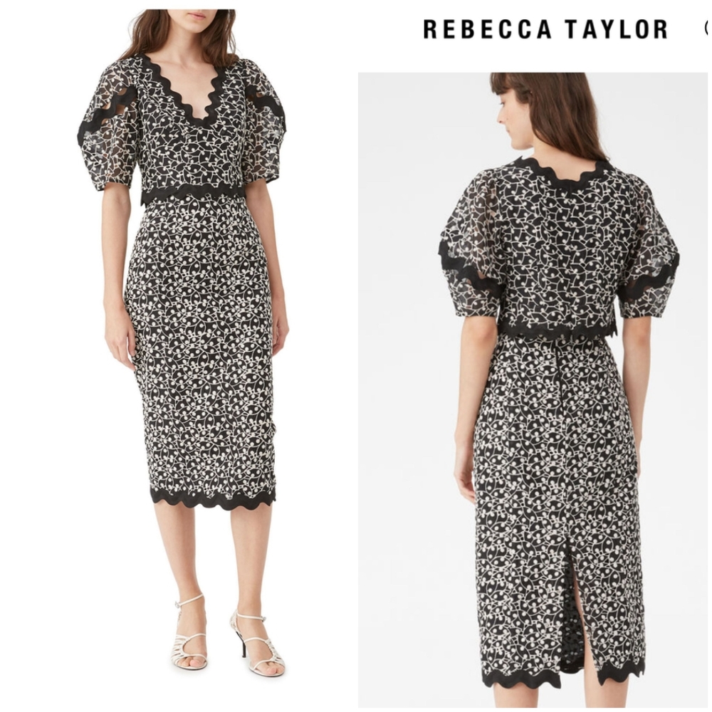 NWT Rebecca Taylor Audrey Eyelet Skirt